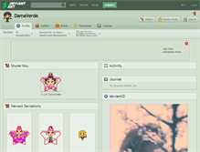 Tablet Screenshot of damaverde.deviantart.com