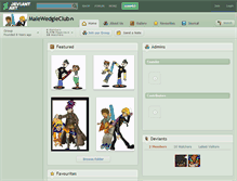 Tablet Screenshot of malewedgieclub.deviantart.com