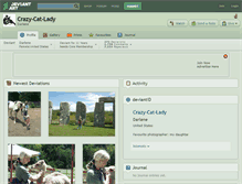 Tablet Screenshot of crazy-cat-lady.deviantart.com