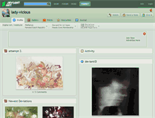 Tablet Screenshot of lady-vicious.deviantart.com