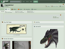 Tablet Screenshot of cupooterluvr.deviantart.com