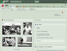 Tablet Screenshot of leica.deviantart.com