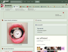 Tablet Screenshot of lip-secret.deviantart.com