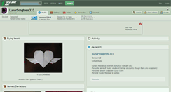 Desktop Screenshot of lunarsongtress333.deviantart.com