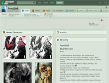 Tablet Screenshot of frostemb.deviantart.com