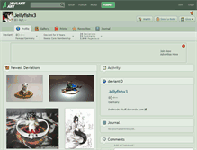 Tablet Screenshot of jellyfishx3.deviantart.com