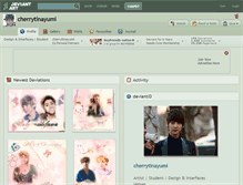 Tablet Screenshot of cherrytinayumi.deviantart.com