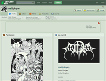 Tablet Screenshot of mattpinyan.deviantart.com