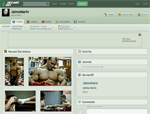 Tablet Screenshot of jaimemarin.deviantart.com