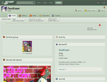 Tablet Screenshot of faceeraser.deviantart.com