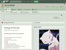 Tablet Screenshot of de-los-muerte.deviantart.com