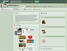 Tablet Screenshot of crack-comix.deviantart.com