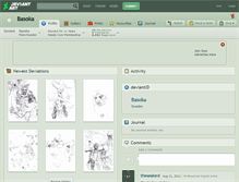 Tablet Screenshot of basoka.deviantart.com