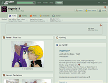Tablet Screenshot of magenta14.deviantart.com