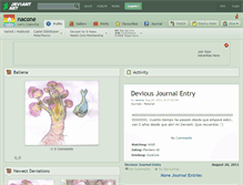 Tablet Screenshot of nacone.deviantart.com