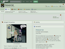 Tablet Screenshot of chessure-cat.deviantart.com