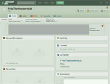 Tablet Screenshot of fritzthewondermutt.deviantart.com