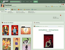 Tablet Screenshot of charliesan.deviantart.com