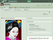 Tablet Screenshot of katycrayon.deviantart.com