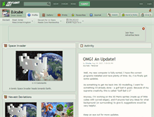 Tablet Screenshot of djcube.deviantart.com