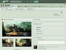 Tablet Screenshot of demhar.deviantart.com