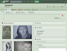 Tablet Screenshot of chevaunne.deviantart.com