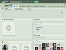 Tablet Screenshot of mandy113.deviantart.com
