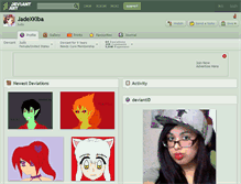 Tablet Screenshot of jadexkiba.deviantart.com