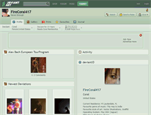 Tablet Screenshot of firecoral417.deviantart.com