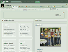 Tablet Screenshot of pogib14.deviantart.com