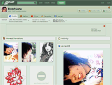 Tablet Screenshot of bloodyluna.deviantart.com