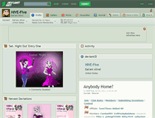 Tablet Screenshot of hive-five.deviantart.com