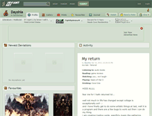 Tablet Screenshot of dayshia.deviantart.com