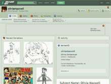 Tablet Screenshot of oliviamaxwell.deviantart.com