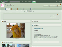 Tablet Screenshot of cleverendeavor.deviantart.com