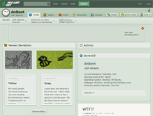 Tablet Screenshot of dedbeet.deviantart.com