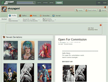 Tablet Screenshot of ekoyagami.deviantart.com