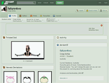 Tablet Screenshot of failure4two.deviantart.com