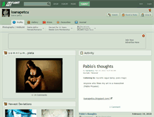 Tablet Screenshot of ioanapetcu.deviantart.com