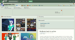 Desktop Screenshot of deathshadow1991.deviantart.com