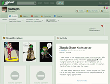 Tablet Screenshot of jdadragon.deviantart.com
