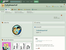 Tablet Screenshot of fluffedpotatofluff.deviantart.com