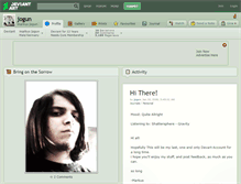 Tablet Screenshot of jogun.deviantart.com