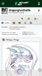 Mobile Screenshot of dragonghosthalfa.deviantart.com