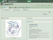 Tablet Screenshot of dragonghosthalfa.deviantart.com