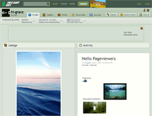 Tablet Screenshot of hi-grace.deviantart.com