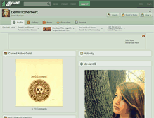 Tablet Screenshot of demifitzherbert.deviantart.com