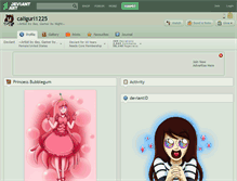 Tablet Screenshot of caligurl1225.deviantart.com