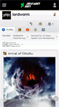 Mobile Screenshot of lordworm.deviantart.com