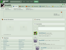 Tablet Screenshot of ferny002.deviantart.com